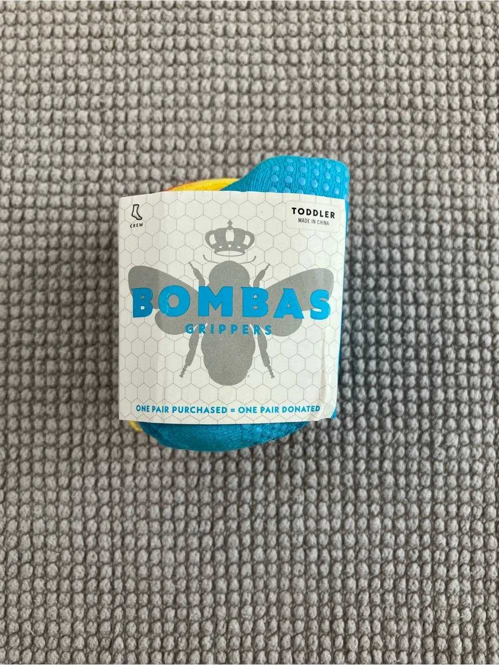 Bombas Kids Grippy Ankle Socks (T) assorted colors